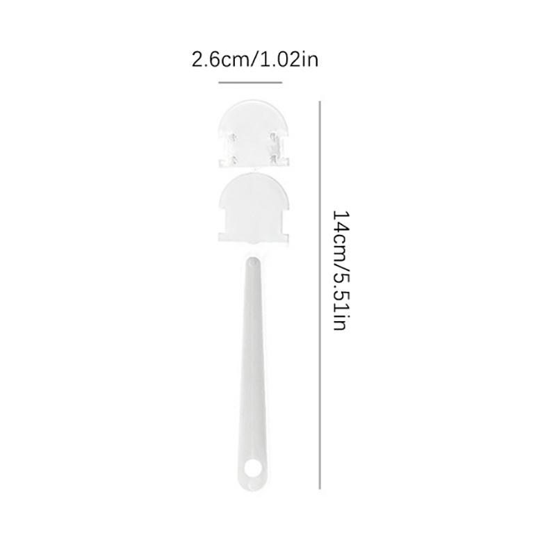 5pcs Transparent Mini Fan Handle Portable Small Plastic Fan Handle Replacement DIY Fan Accessories