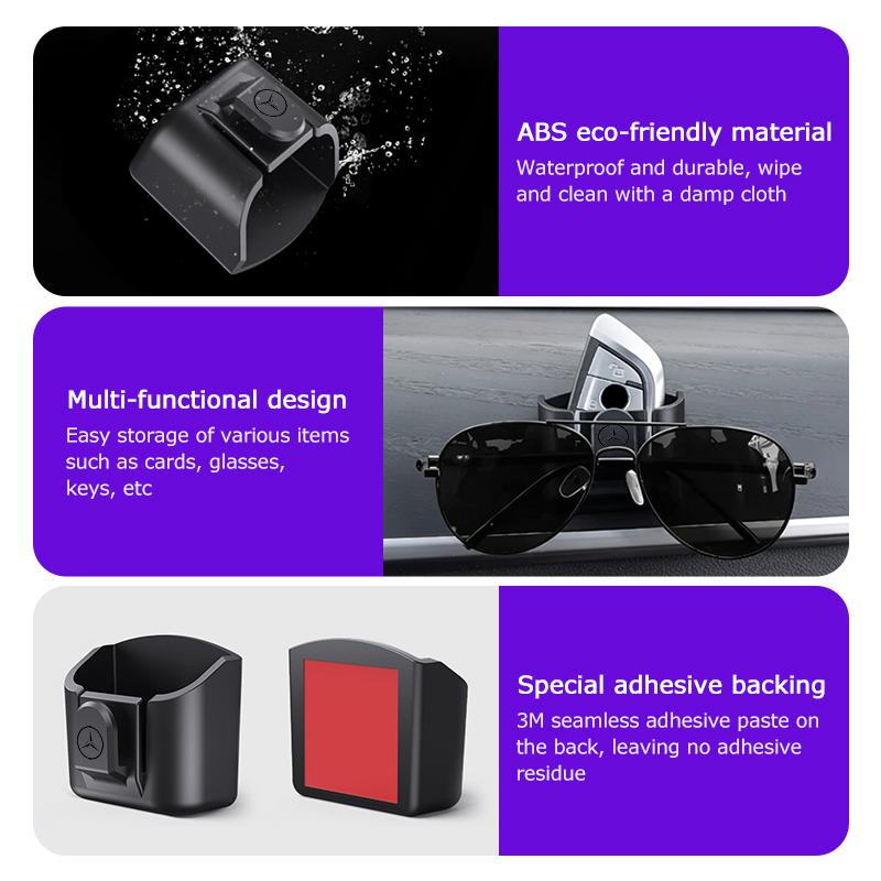 Car Key Storage Box With Hook Adhesive Box Car Dashboard Key Holder For Benz AMG Exclusive W204 W222 W205 W203 W213 W124 W108 ZL9