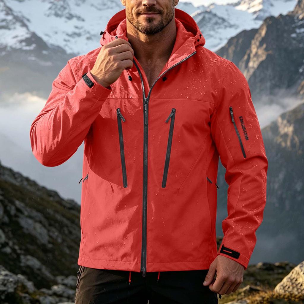 Men's Hooded Jacket with Versatile for Spring and Casual Outdoor Wear