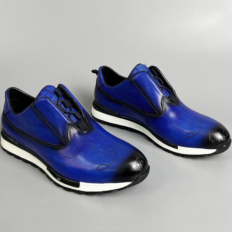 Fashion Luxury Brand Style Casual Sneakers Men's Shoes Genuine Leather Lace-up Basic Outdoor Footwear Daily Male Fashion Oxford Shoesb15