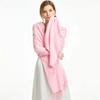 2025 Winter Shawl For Women Long Warm Cashmere Scarves Hijab Solid Lady Wrap Female Pashmina Bandana Head Scarfs Echarpe