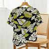 Women's Basic Crew Neck Short Sleeve T-Shirt Minimalist Tropical Leaf Print, Soft & Comfortable Fabric, Ideal for Daily Casual & Home Wear