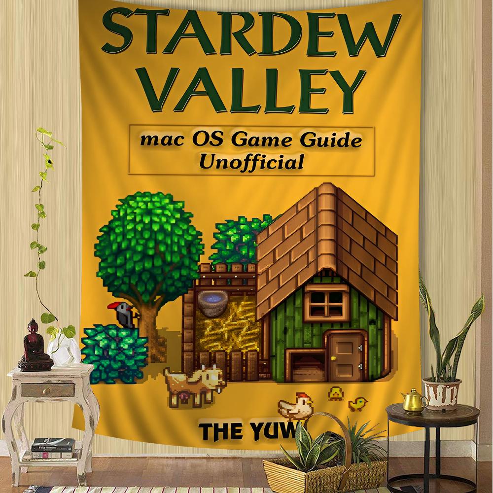 Stardew Valley Printed Large Wall Tapestry Hanging Tarot Hippie Wall Rugs Dorm Home Decor