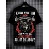 Men'S Cartoon Wolf T-Shirt, Casual Crew Neck Short Sleeve Tee, 100% Fabric, Slight Stretch, Summer Fashion Top, Regular Fit