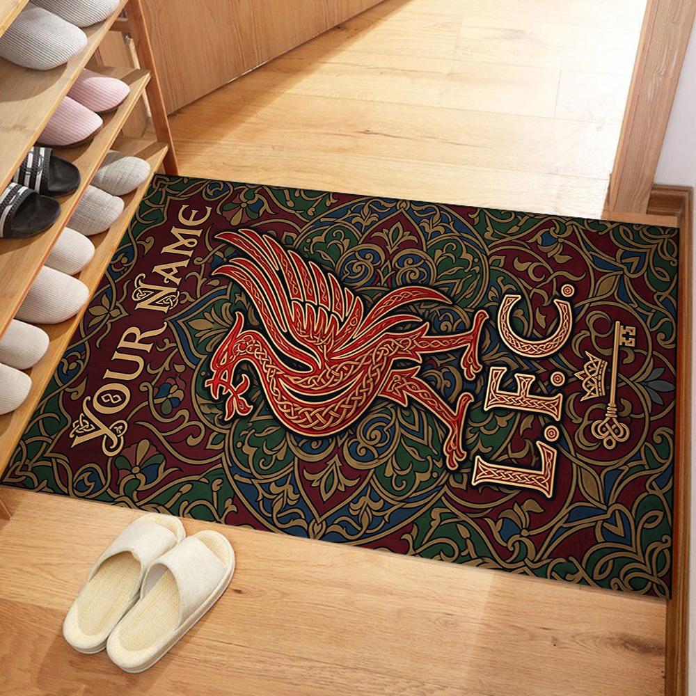 Liverpool Fc Customized Name Area Rug Suitable For Outdoor Balcony Hallway Foyer Antislip Carpet Decorate Offices Perfect Birthdaychristmas Gift Idea