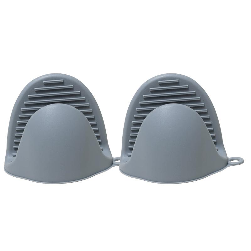 2PCS Oven Mitts, Silicone Pot Holders Heat Resistant, Mini Oven Gloves for Kitchen, Thickened Silicone Hot Pads for Cooking