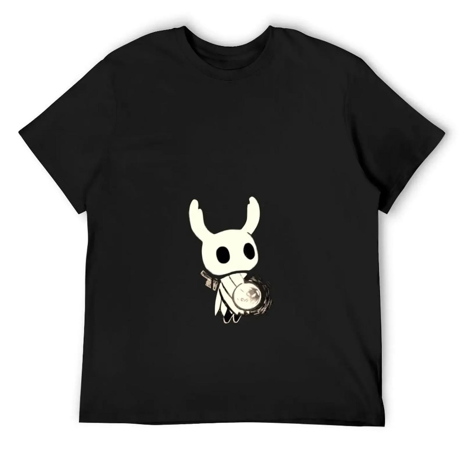 

The Knight From Hollow Knight - Black and White Artwork T-Shirt sweat Clothing for a boy sweat shirts, men XXXXXL чорний