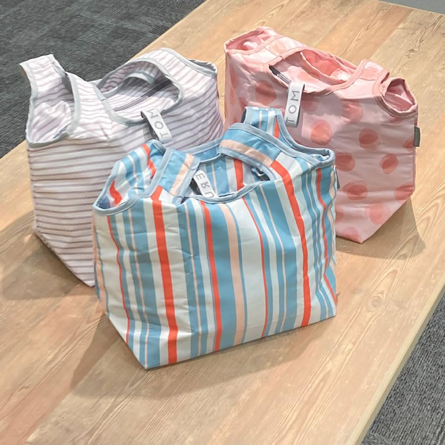 MOTTERU Kururito Cooler Mini Market Bag Pattern Insulated Tote Shopping Eco Tote Day Gift Collection, Bag, Bag, Bag, Compact, Stylish, Aluminum,