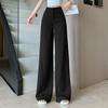 Elegant 2026 Draped High-Waist Wide-Leg Slimming Suit Pants - Casual Floor-Length