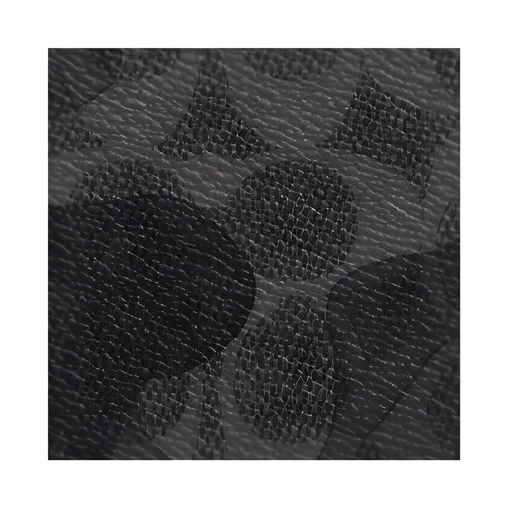 New COACH Coated Canvas Card Holder Mini Men's Black Gray CX878-QBGRM