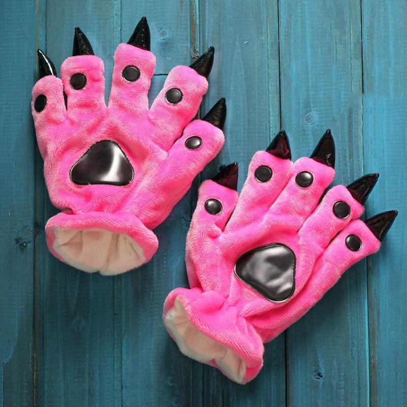 Cozy Dinosaur Cosplay Costume Slippers With Soft Plush Paw Shoes For Winter Warmth