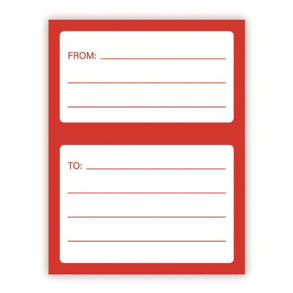 Self-Adhesive Blank Shipping Labels - 50 Sheets for Handwritten Address & Name Stickers