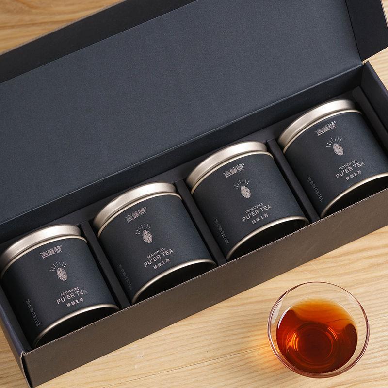 

Три ляна чая Юньнань Пуэр, приготовленный чай, чай Мэнхай, окаменелый клейкий рис, битый серебряный чай