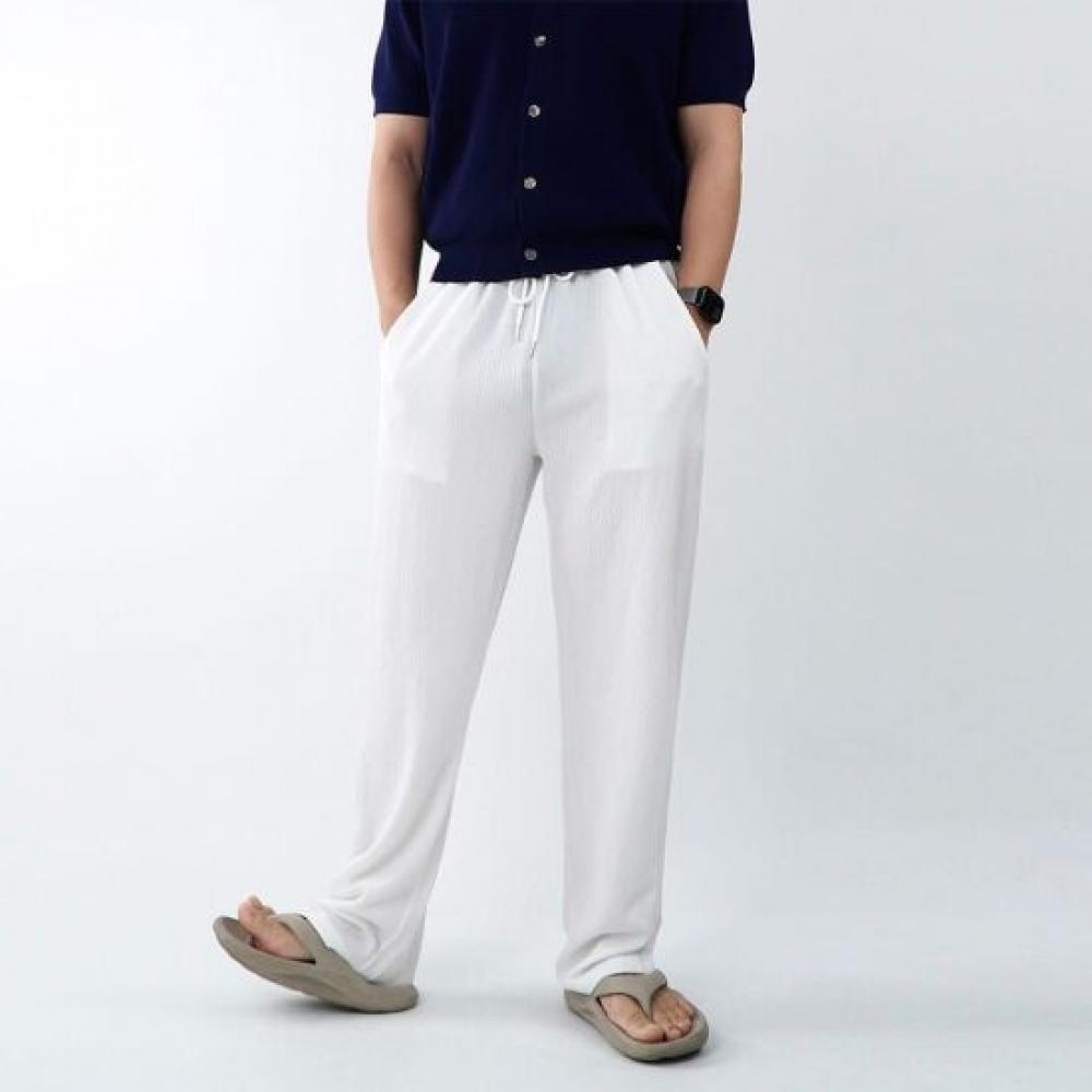 Onl Men S Pleated Wide pantS White Mpn