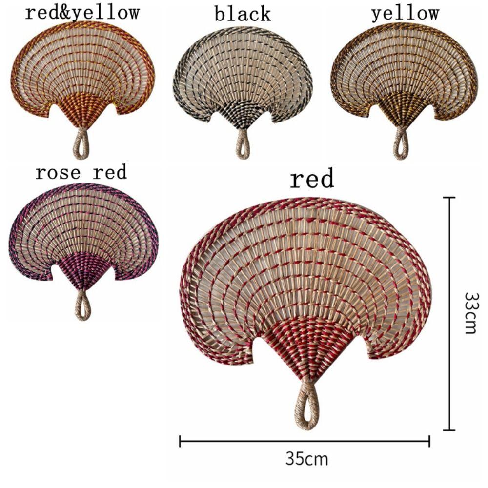 Ancient Handheld Fan Natural Cattail Fan Portable Hand-operated Fan  Room