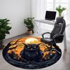 1pc Owl, Spooky Night Scene Chair Carpet for Office, Soft Comfortable Mat For Office, Living Room, Bedroom, Machine Washable Carpet Yy251112182