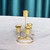 Portavelas Moderno de 3/4 de Cabeza Minimalismo Soportes Metálicos para Velas Cónicas Decoración de Boda Candelabro Mesa de Comedor Decoración del Hogar