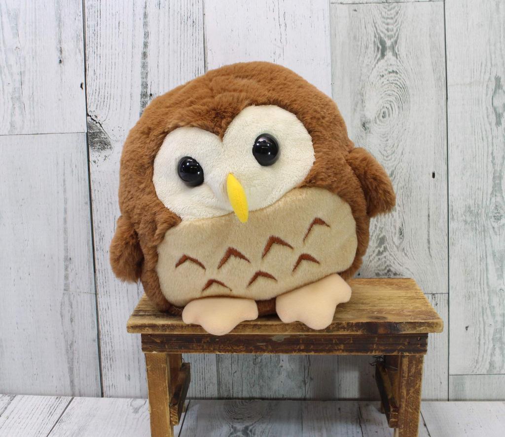 Take Off Lucky Owl Music Box Medium Brown [Used]