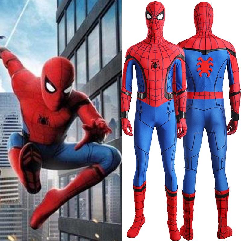Stunning Spiderman Homecoming Cosplay Costume With Exquisite 3d Printed Design