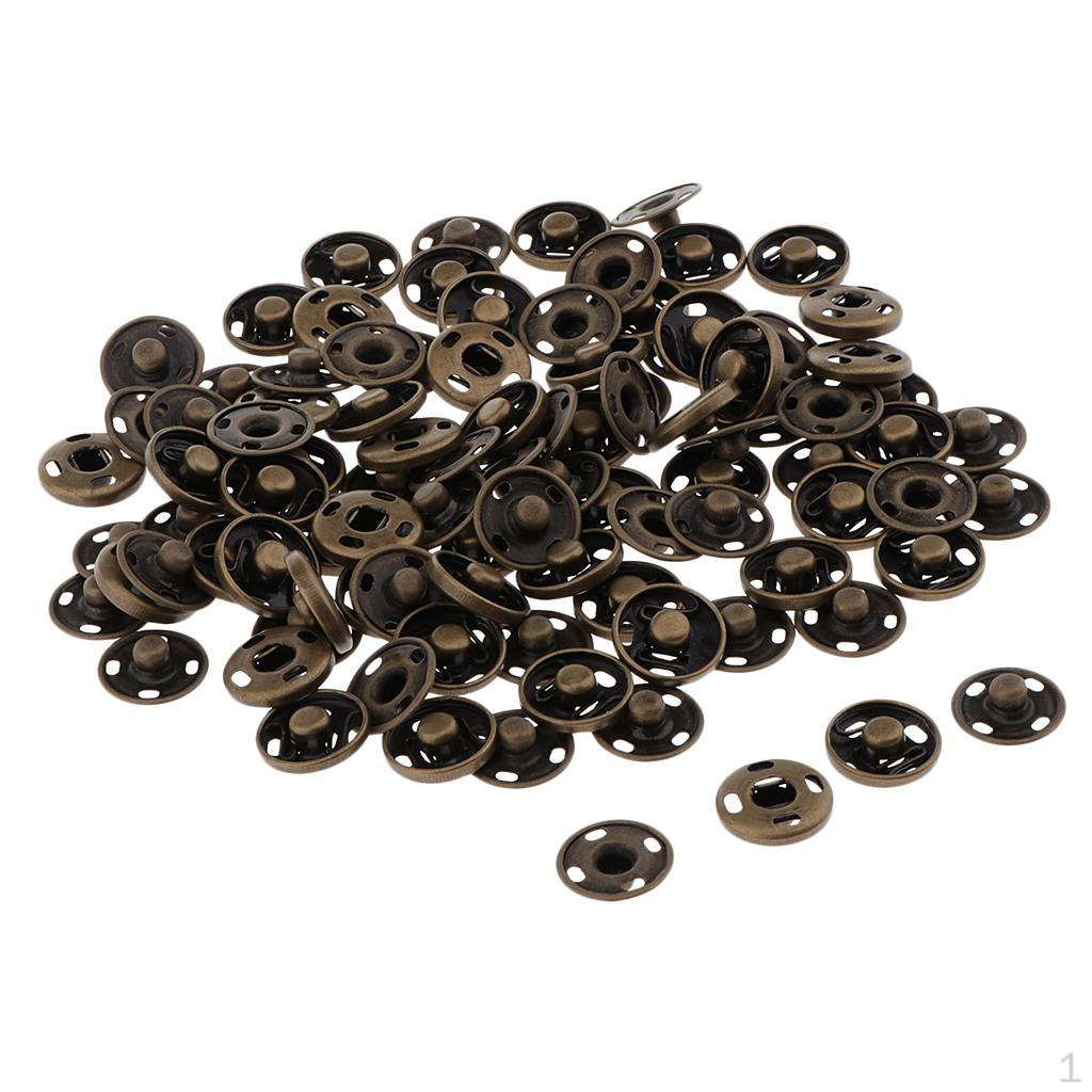 50 Pairs of Sewing Clasps, Snap Fasteners, Push Studs, Sewing, Craft