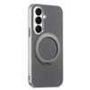 Case for Galaxy S26 - TPU+PC+Leather/PU, Gray, With Stand
