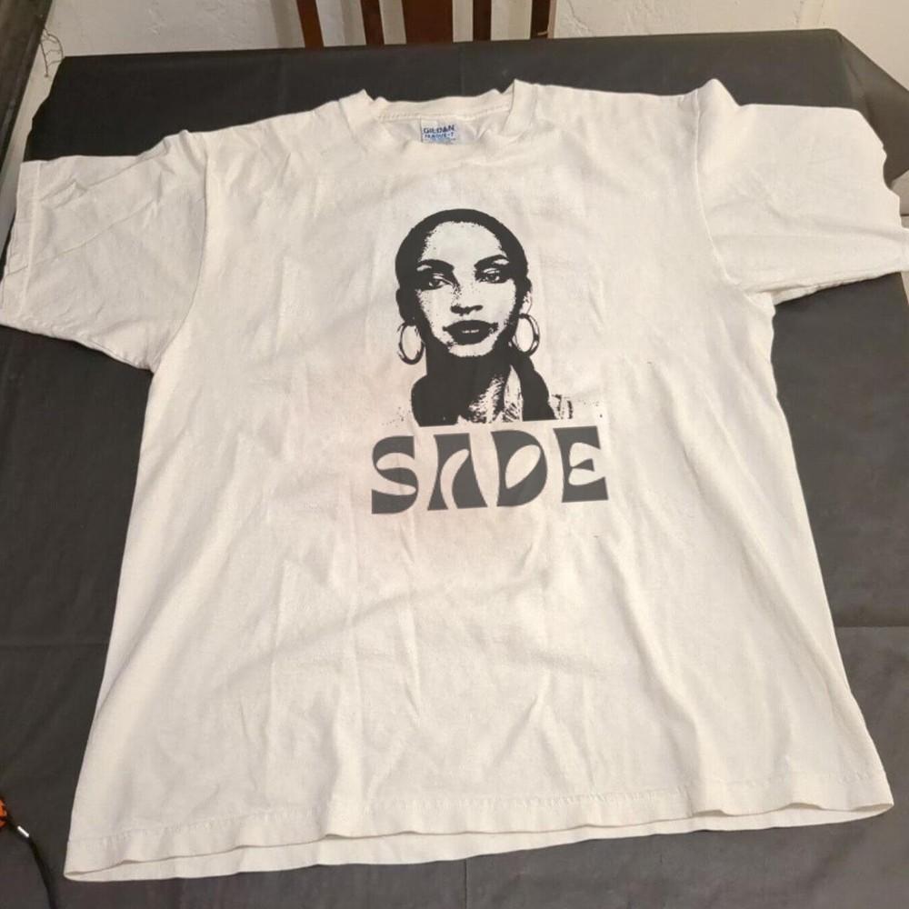 Графическая футболка Sade, Редкий дизайн Sade Белая унисекс футболка S-5XL KH14674 Унисекс футболка XXXL