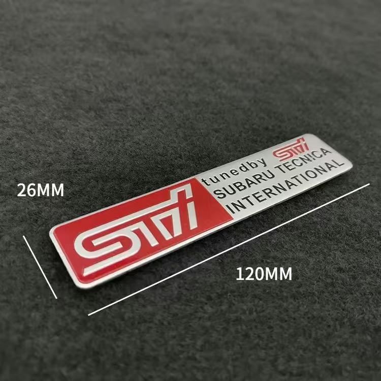 Car Aluminium Emblem Sticker Accessories For Subaru STI Forester Impreza Legacy Outback XV BRZ WRX Tribeca O111