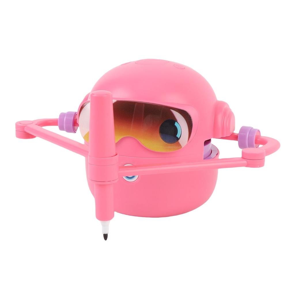 Kids Drawing Robot Interactive Educational Auto Drawing Robot with 100 Cards 12 Color Pens for Boys Girls Preschool Lrning