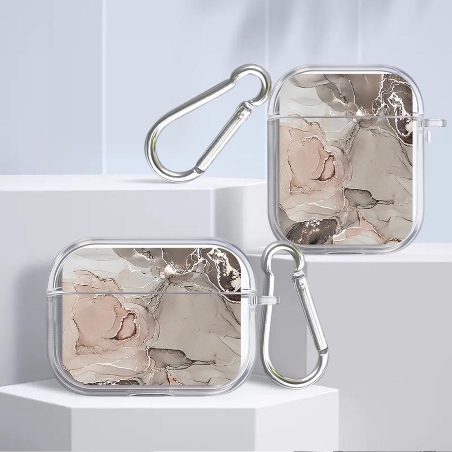 Case For Airpods 1 4 3 Pro2 Pro 2 Pro3 Clear Earphone Cases Cover Minimalist Pattern