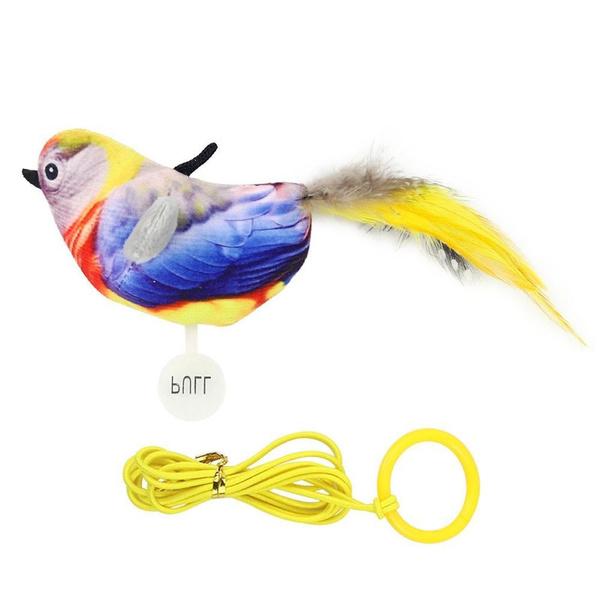 1Pc Cat Toys Hanging Bird, Retractable Cat Teaser Toy, Vivid Chirping, Interactive Catnip Toys for Indoor Cats Kitten Play Chase Exercise