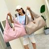 Yoga Travel Bag with Yoga Mat Fixing Strap Water-Resistant Oxford Fabric Multi-Functional Pockets Gym Bag