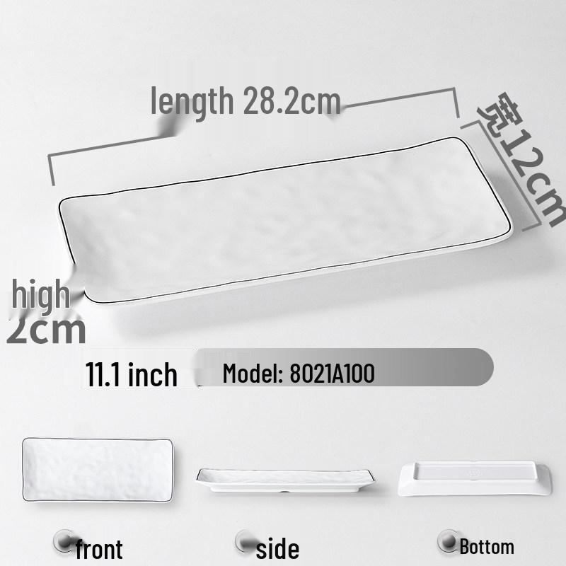 Xiangyuanmei Rectangular Melamine Sushi Dining Plate