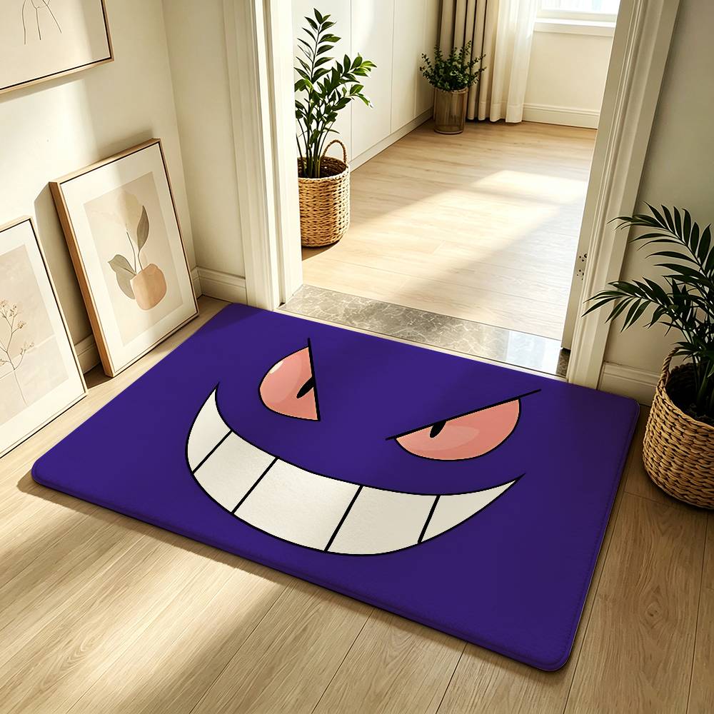 Anime Cute P-Poke-M-mon Carpet Bathroom Anti-slip Mat Door Mat Home Decoration Mat Entrance Door Mat Scratch-resistant Door Mat