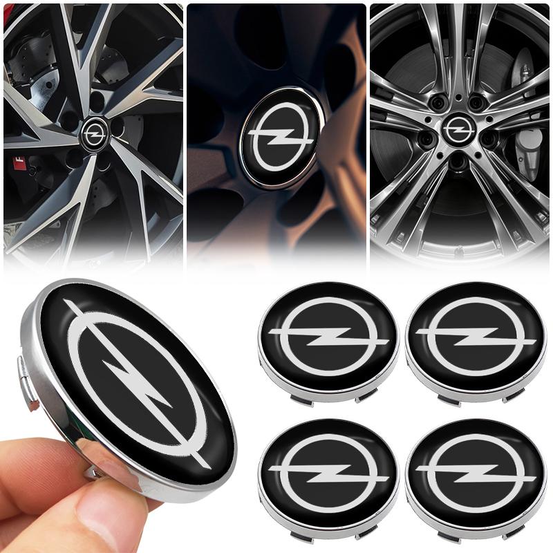 4ks 60mm Krytky středového náboje kola auta Kryt ráfku Samolepky s emblémem Pro Opel Astra j g Insignia Corsa d Vectra c Zafira a Auto Gadgety