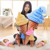 3D Ice Cream Cone Plush Toy Pillow – Perfect Festival Prop & Cozy Nap Companion