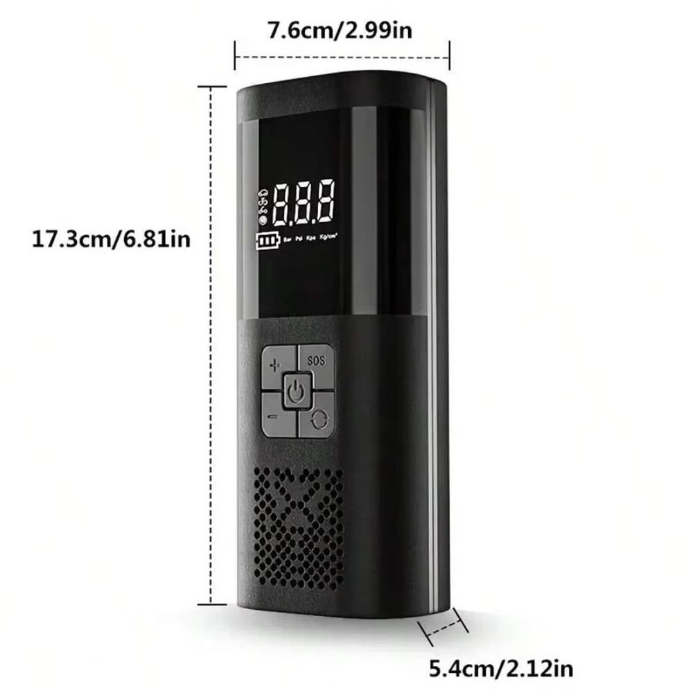 Wireless Design Tire Inflator Digital Display Portable Air Compressor Car Air Pump  Bike Tires