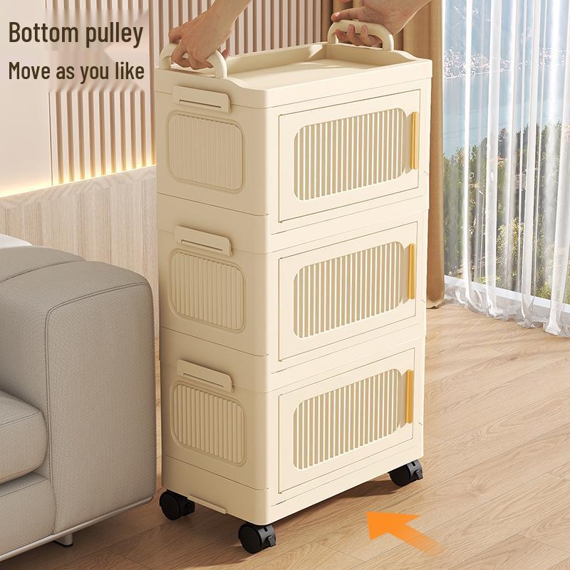 **Multi-layer Folding Bedside & Living Room Storage Cabinet**