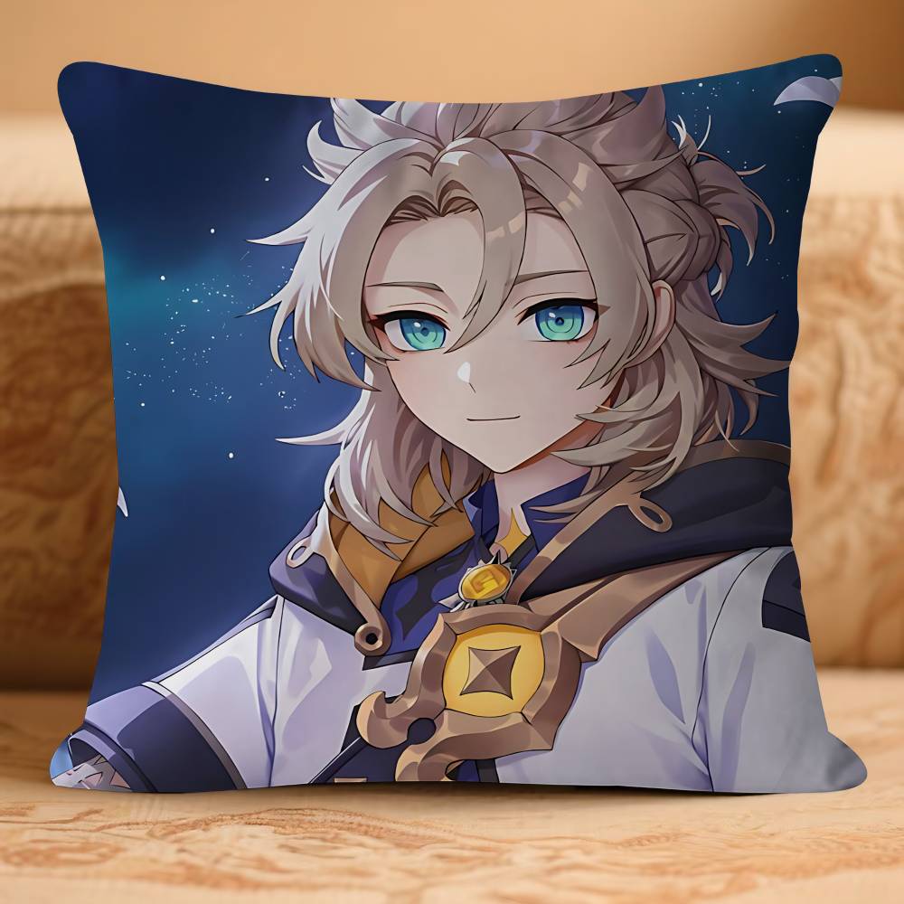 ANIME A-AlbedoS Cushion Cover Pillowcase Upholstery Sofa Throw Pillow Home Decor Pillowcas