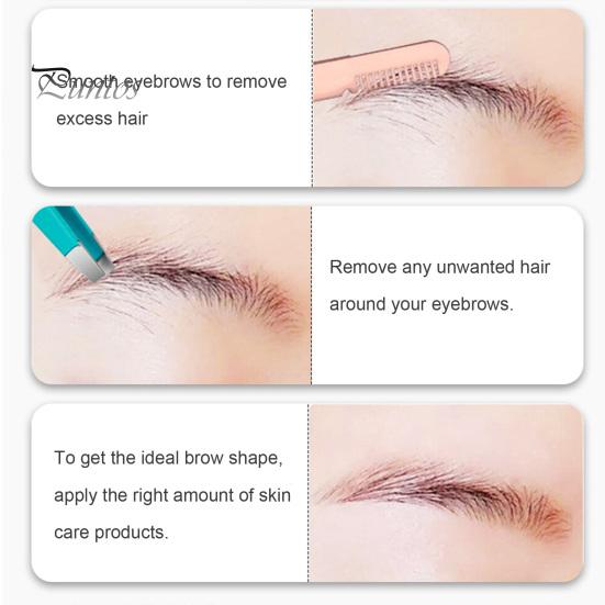 Small Hair Removal Tweezers 4Pcs/Set Slant Eyebrow Set Stainless Steel Ingrown Clip Tool Flat Mouth Short Clipping