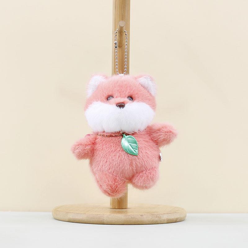 Charming Cartoon Animal Plush Keychain Tiger Monkey Duck Panda Cozy Toy