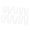10Pcs Hearing Aid Tube R Type Replacement BTE Earmold Hearing Aid Tubes for Most Hearing Aids