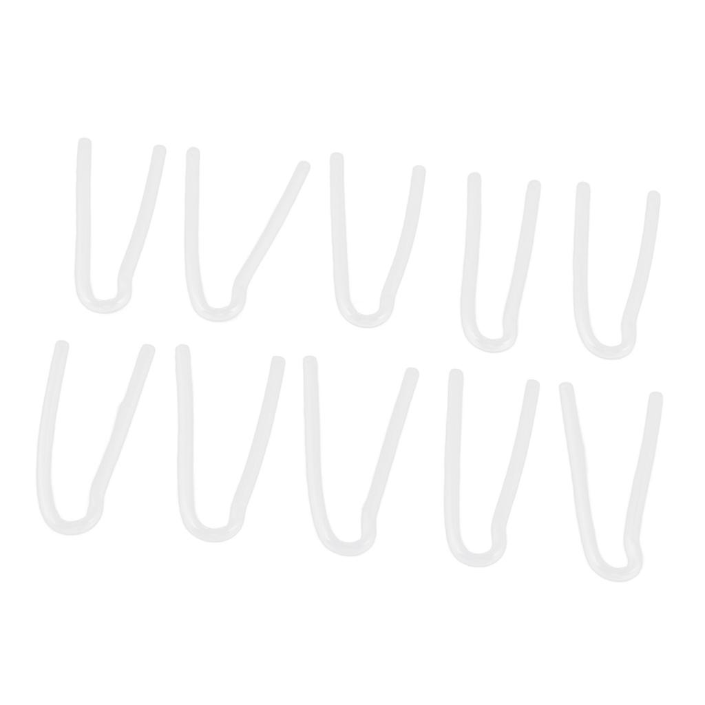 10Pcs Hearing Aid Tube R Type Replacement BTE Earmold Hearing Aid Tubes for Most Hearing Aids