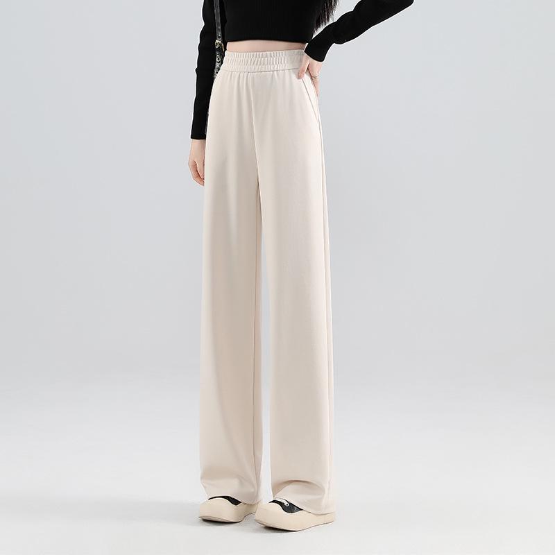 

Spring & Fall Slimming Modal Wide-Leg Women s Pants - Petite Commuting Casual Cupro Outerwear 4XL 170-200 jin