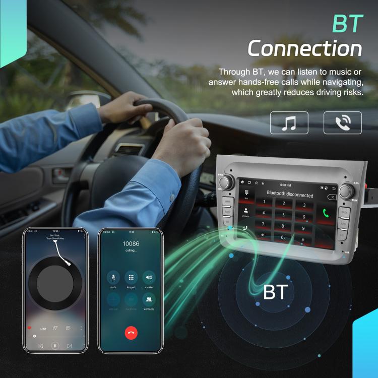 Für Alfa Romeo MITO 2008-2016 7 Zoll Horizontaler Bildschirm Android 15 Carplay Auto Mittelkonsole Integrierte Maschine