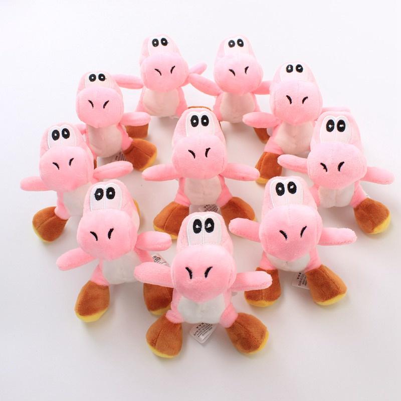 Porte-clés Peluche Yoshi Vert Super Mario Bros Jouet en Peluche Doux Pour Collectionneurs