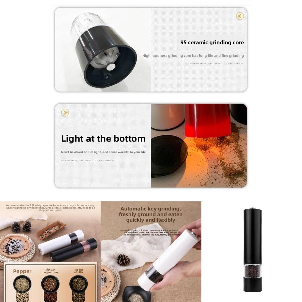 Modern Minimalist Pepper Grinder With Solid Spice Storage For Kitchen Use