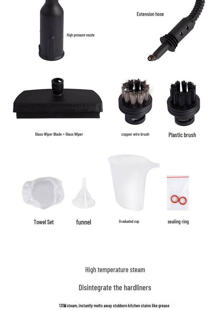 Multi-Functional Handheld High-Temperature Steam Cleaner for Home Use