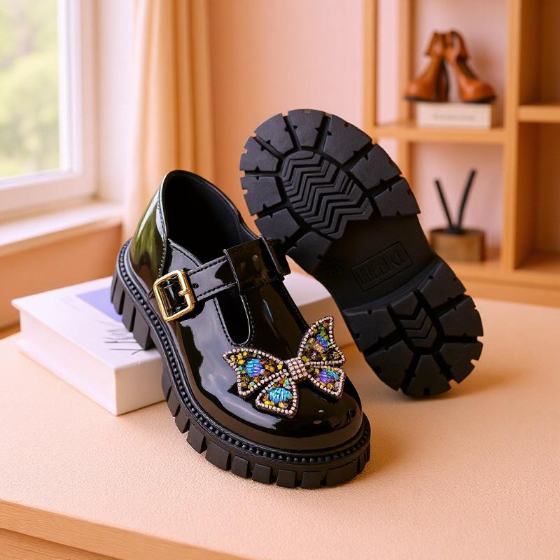 2025 Vintage Mary Jane Round-Toe Shoes for Girls
