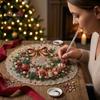 Weihnachts-Kunst-Sonnenfänger-Bausatz mit Kunstperlen, DIY-Set, Hängender Schmuck, Weihnachtsmann, Festliche Freizeitaktivitäten, Weihnachtsbaum-Basteln für Erwachsene,