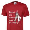 TShirt St Georges Day Heart Of British Warrior Unisex Unisex Unisex Kid Tee Tops uk